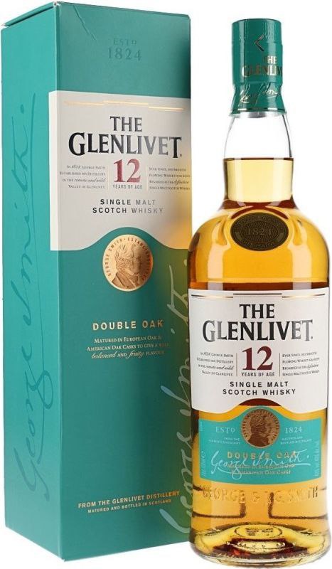 Віскі The Glenlivet 12 y.o. 40% 0.7 л gift box